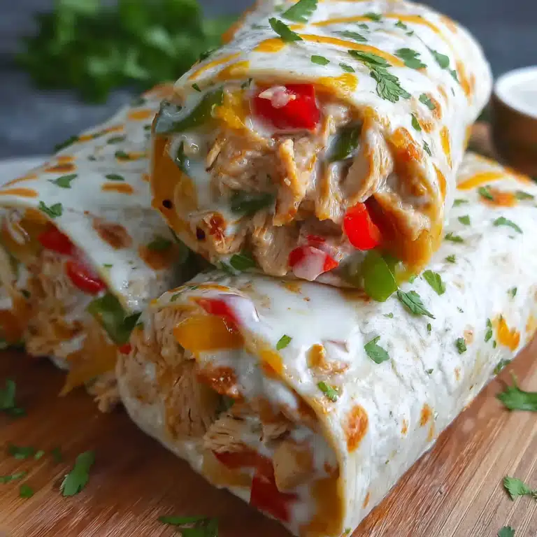 Chicken Bell Pepper Ranch Burritos