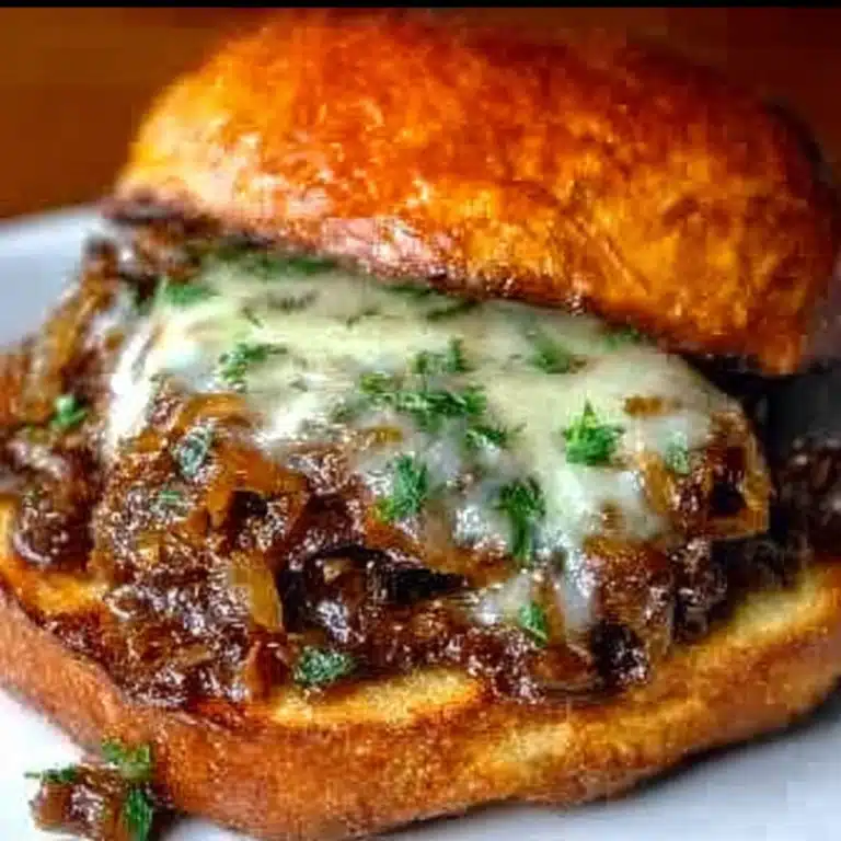 french onion sloppy joes​
